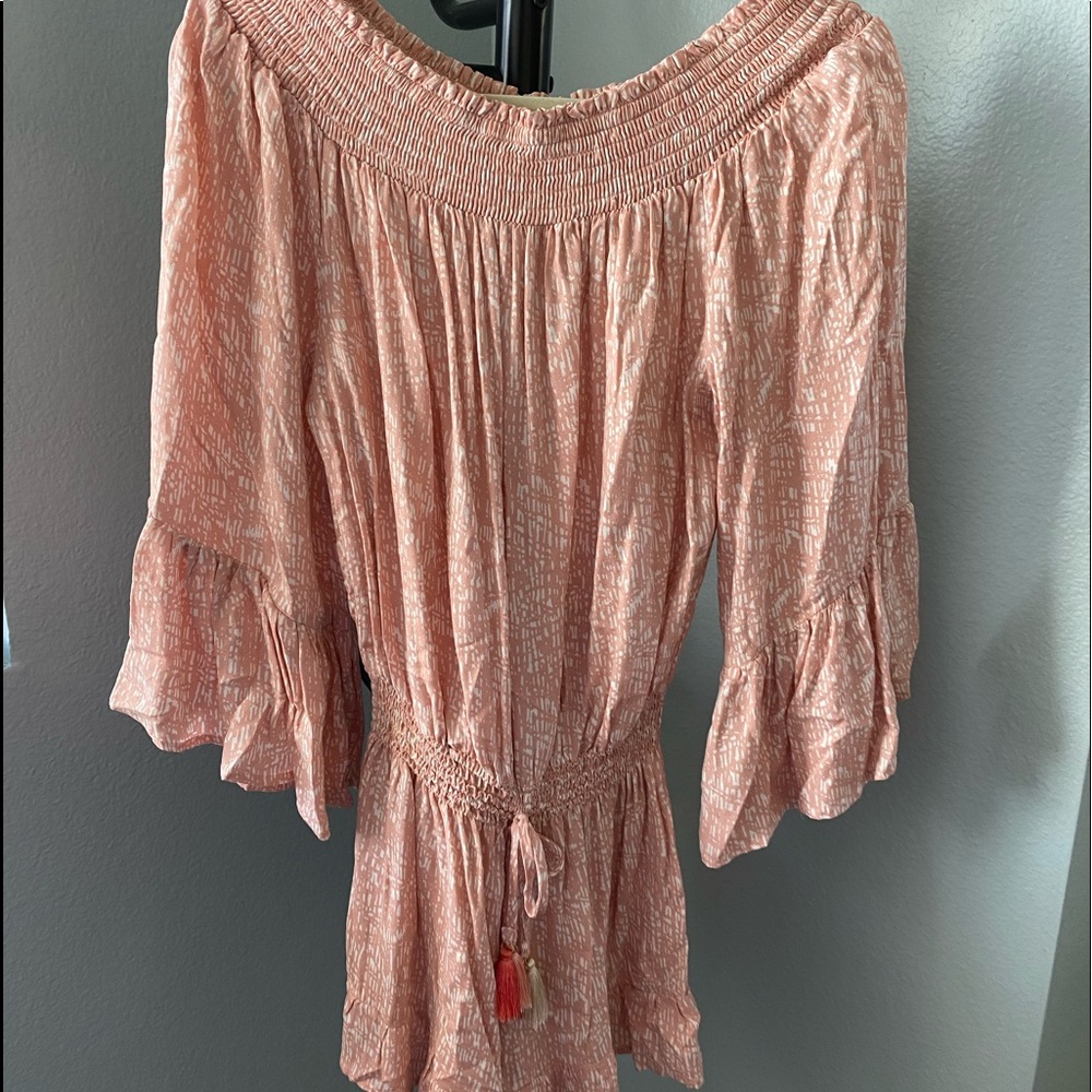 Surf Gypsy off the shoulder boho romper. Worn once